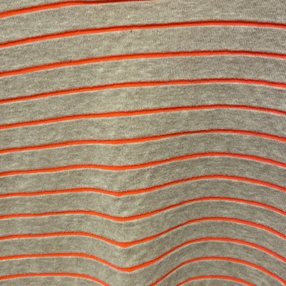 Madewell Striped Beige & Bright Orange Striped light sweatshirt. Very Cute! - Picture 9 of 14